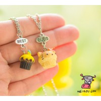 Кулон для друзей "Best Buds. Кексики". Цена за набор